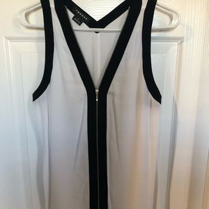 Trouve White tank with black trim